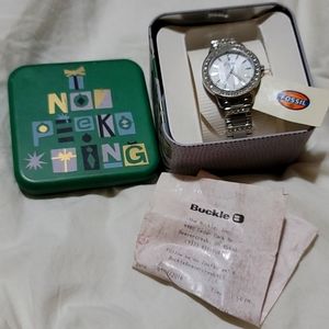 Fossil adjust o magic diamond band watch